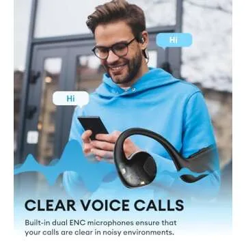 Edifier Comfo Run Open-Ear Wireless Air Conduction Sports Headphones, Bluetooth 5.3, Built-in Mic, 17 Hrs Playtime, Fast Charging, IP55 Sweat Resistant for Workouts Running Cycling