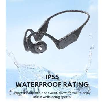 Edifier Comfo Run Open-Ear Wireless Air Conduction Sports Headphones, Bluetooth 5.3, Built-in Mic, 17 Hrs Playtime, Fast Charging, IP55 Sweat Resistant for Workouts Running Cycling