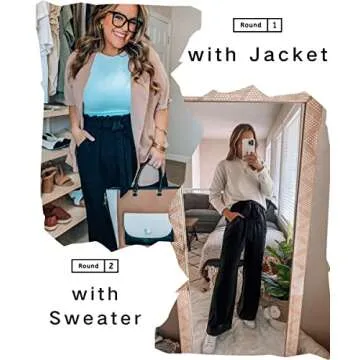 Stylish SySea High Waisted Wide Leg Flowing Pants