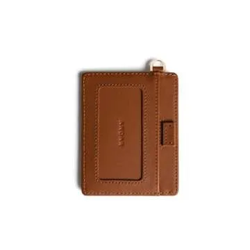 Andar The Denner Beautiful Premium Slim Card Holder RFID Blocking Card Holder Wrislet Wallet for Women (Cognac Tan)