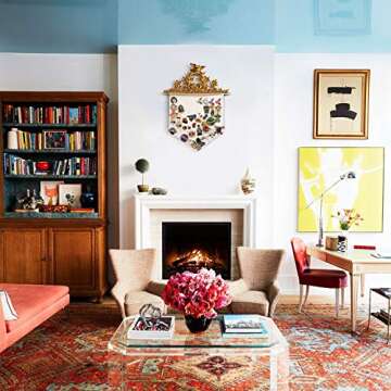 Anley Blank Wall Canvas Banners - Blank Fabric Badge & Wooden Dowel & Pre-tied String - Decorative DIY Plaque, Display for Indoors, Baby Shower, Wedding, Graduation (2Pcs)