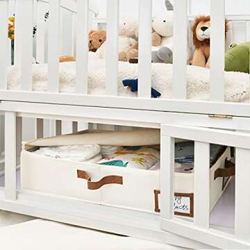 Durable Underbed Storage Box for Clothes and Blankets