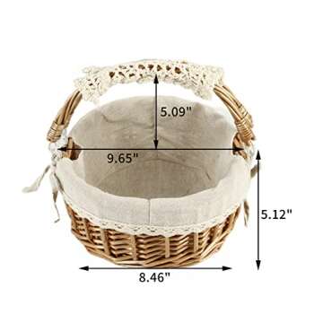 Stylish Wicker Basket with Handles for Storage and Gifts