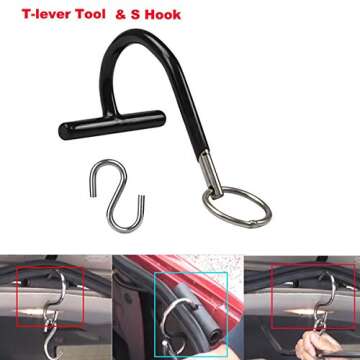 WHDZ Paintless Dent Removal Tools - Hail Rod Suction S-Hook and T-Lever Holder Tool