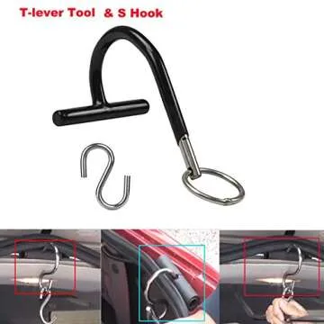 WHDZ Paintless Dent Removal Tools - Hail Rod Suction S-Hook and T-Lever Holder Tool