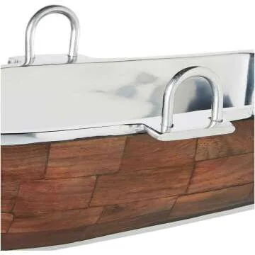 Godinger Boat Bowl with Salad Server - Elegant Design