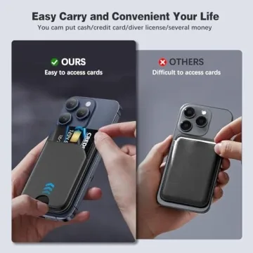 QYQBOON Mag-Safe Wallet for iPhone 12-16 Series