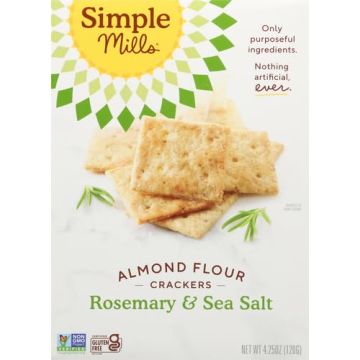 Simple Mills Rosemary & Sea Salt Crackers - Gluten Free Delight
