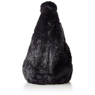 The Drop Women's Addison Soft Volume Top Handle Bag, Black Fur, One Size