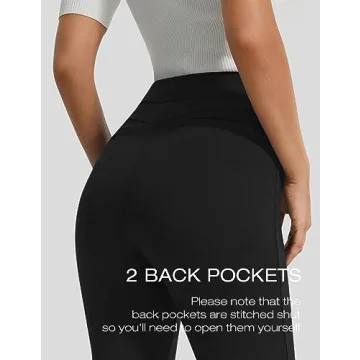 AFITNE Women's High Rise Flare Stretch Work Pants