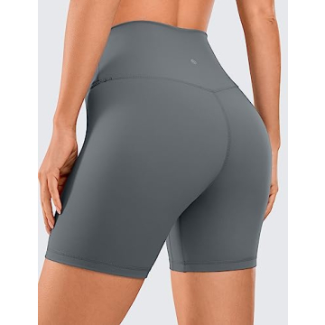 CRZ YOGA Brushed Naked Feeling Biker Shorts for Women
