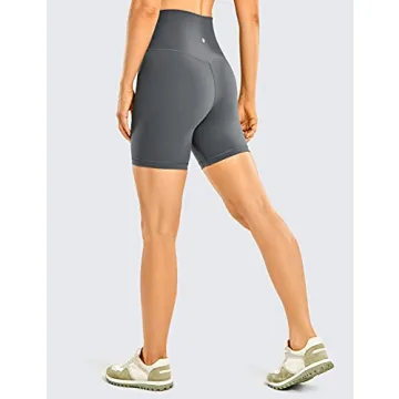 CRZ YOGA Brushed Naked Feeling Biker Shorts for Women