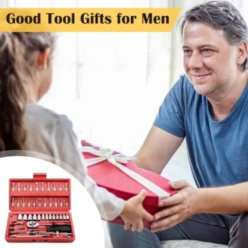 Egofine 46-Piece Socket Wrench Set Auto Home Repair Kit