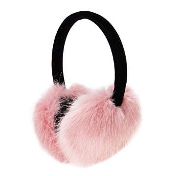 ZLYC Women's Girls Winter Adjustable Faux Fur Ear Muffs for Warmth