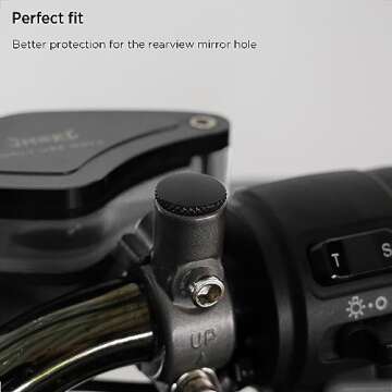 Universal Motorcycle Mirror Hole Plugs by Evermotor - Durable & Stylish