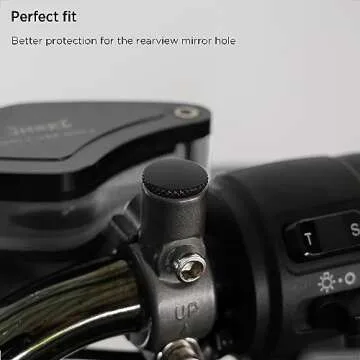 Universal Motorcycle Mirror Hole Plugs by Evermotor - Durable & Stylish