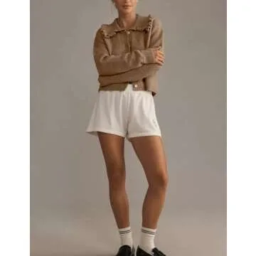 Stylish Arssm Womens Ruffle Collar Cardigan for Every Occasion