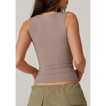 QINSEN Sweetheart Neck Top for Summer Elegance and Comfort