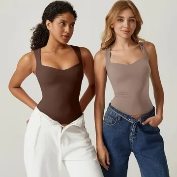 QINSEN Sweetheart Neck Top for Summer Elegance and Comfort