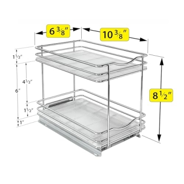 LYNK PROFESSIONAL Pull Out Spice Rack - Kitchen Organizer