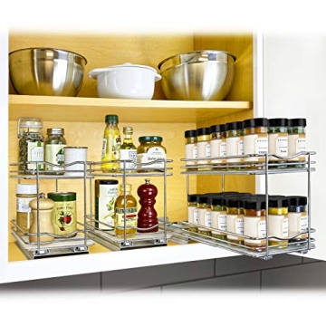 LYNK PROFESSIONAL Pull Out Spice Rack - Kitchen Organizer