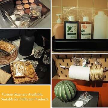 UFCOELPT-11×14 Large Plastic Reclosable Bags 100 Count, 2 mil, 1.5 Gallon Size Zip Storage Bag for Household, Kitchen, Clothing, Arts&Crafts Packing and Shipping