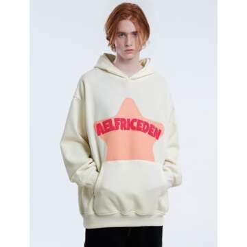 Aelfric Eden Gender-Neutral Oversized Star Print Hoodie