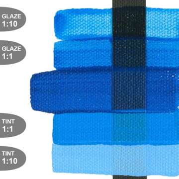 Fluid Acrylics by GOLDEN, Primary Cyan, 8 fl. oz. Bottle, Professional Acrylic Paint, Semi-Opaque