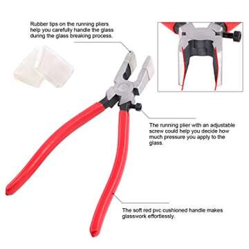 Reliable Swpeet Key Fob Pliers for Glass Crafting