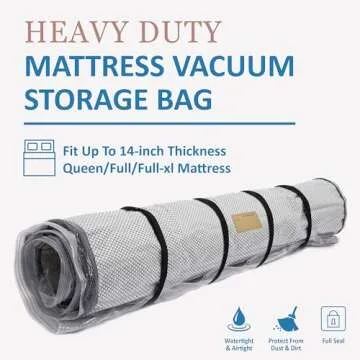 Foam Mattress Vacuum Bag for Easy Transport and Storage