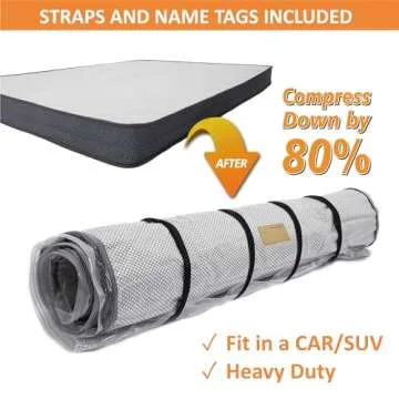 Foam Mattress Vacuum Bag for Easy Transport and Storage