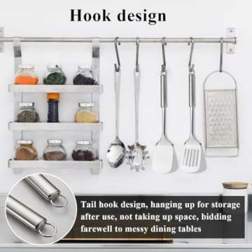 Stainless Steel Spatulas Set, ReaNea Silver Slotted Turner, Solid Turner, Heavy Duty Sturdy Kitchen Spatula High Heat Resistant, Ideal Cookware for Fish,Eggs,Pancakes, Dishwasher Safe, Easy to Clean