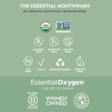 Organic Mouthwash for Whiter Teeth & Fresher Breath