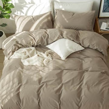 MooMee Queen Bedding Duvet Cover Set in Soft Cotton