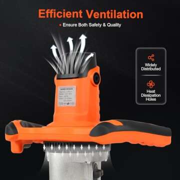 1800W Electric Mixer for Paint and Plaster with Dual Paddle