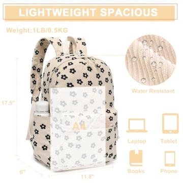 Bluboon School Backpack for Cute Girls - Stylish and Durable