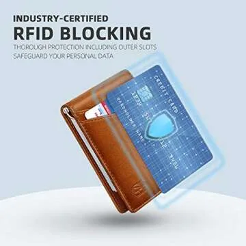 Zitahli Slim Wallet - RFID Blocking, Classic Design for Men