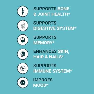 Zammex Bone Broth Protein Powder, Pure Grass Fed Beef, Vanilla Protein Powder,Hydrolyzed Collagen Supplement for Healthy Skin,Nails,Hair,Joints, Non-GMO,Gluten Free, Great in Shakes