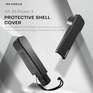 REYGEAK Gimbal Lens Protective Cover for DJI Osmo Pocket 3 - Lightweight & Durable