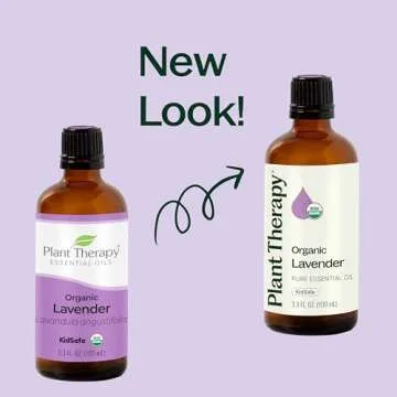 Plant Therapy Organic Lavender Essential Oil 100% Pure, USDA Certified Organic, Undiluted, Natural Aromatherapy, Therapeutic Grade 10 mL (1/3 oz)