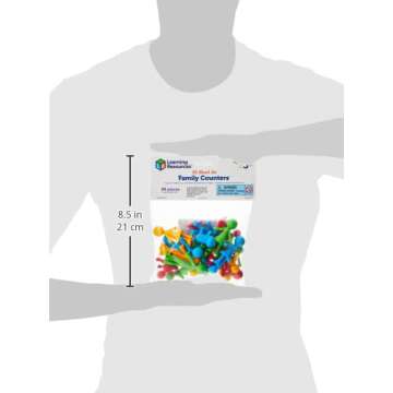 Learning Resources Family Counters Smart Pack, Tactile Learning, Counting & Sorting Toy, 24 Counters, Ages 3+