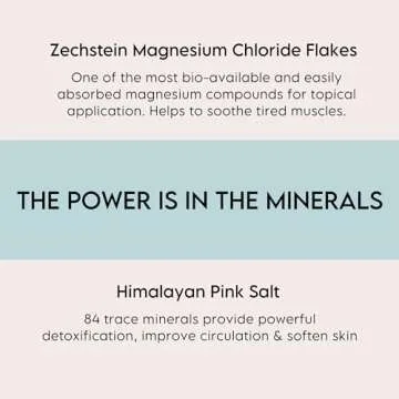 LA SALT CO Aromatherapy Bath Salt Soak, Zen | Mineral-Rich Himalayan Pink Salt & Magnesium Chloride, Sweet Orange, Lemon, Patchouli, Lavender & Peppermint | 16 oz