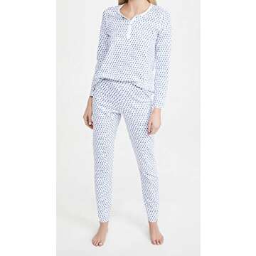 Roller Rabbit Hearts Pajamas Blue MD