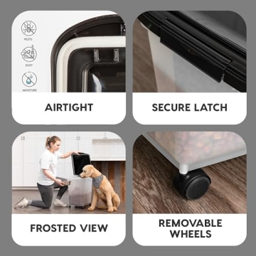 IRIS USA Airtight Dog Food Storage Container 50 lbs