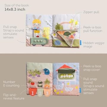 Taf Toys Montessori Activity Book for Toddlers Ages 1-3