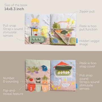 Taf Toys Montessori Activity Book for Toddlers Ages 1-3