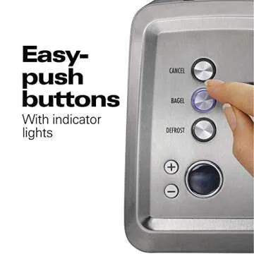 Hamilton Beach Toaster with Extra-Wide Slots and Digital Display
