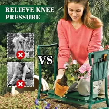 Garden Kneeler and Seat for Pain-Free Gardening