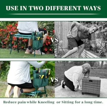 Garden Kneeler and Seat for Pain-Free Gardening