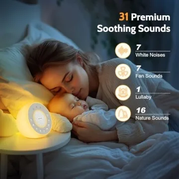 REACHER R2 White Noise Sound Machine for Peaceful Sleep